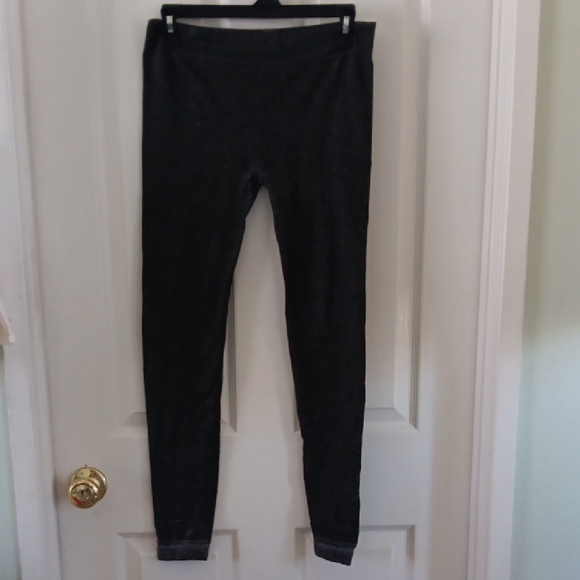 Connection 18 Charcoal Ribbed Leggings - Picture 3 of 8